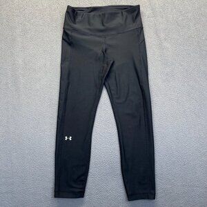 Under Armour Women's UA HeatGear Armour Leggings Black Leggings,Size M